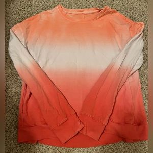 Orange ombre sweat-shirt